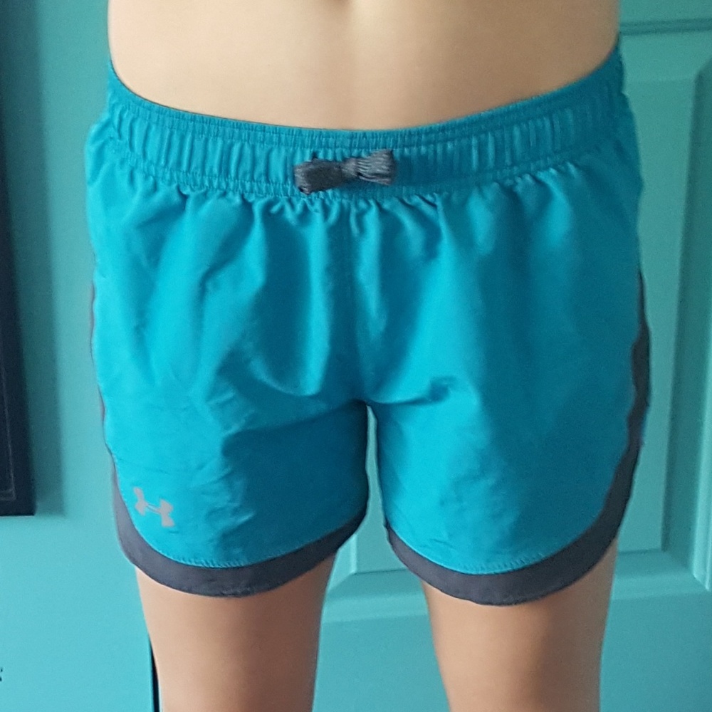 Under Armour teal running shorts - Picture 2 of 4